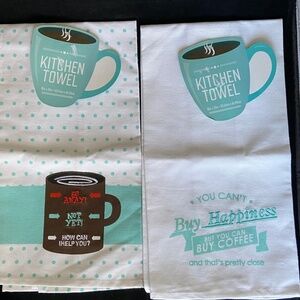 Best Brands Set of 3 - 2 Kitchen Towels and 1 Pot Holder New
